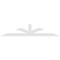 Ekena Millwork Richland Architectural Grade PVC Gable Bracket, 84"W x 17 1/2"H x 2"D x 4"F, 5/12 Pitch GBP084X18X0204RIC00 - alternate 5